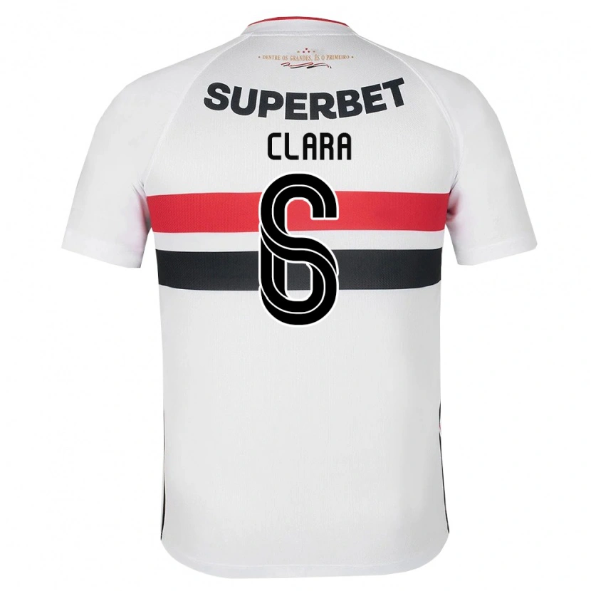 Danxen Homem Camisola Ana Clara #6 Branco Vermelho Preto Principal 2026/27 Camisa