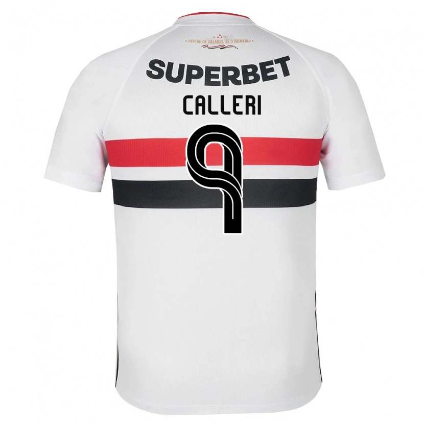 Danxen Homem Camisola Jonathan Calleri #9 Branco Vermelho Preto Principal 2026/27 Camisa