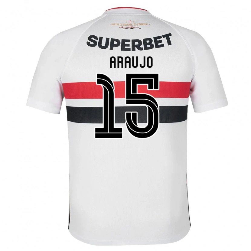 Danxen Homem Camisola Michel Araújo #15 Branco Vermelho Preto Principal 2026/27 Camisa