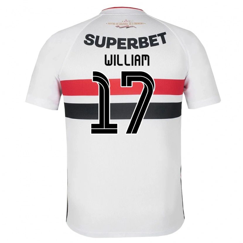 Danxen Homem Camisola William #17 Branco Vermelho Preto Principal 2026/27 Camisa