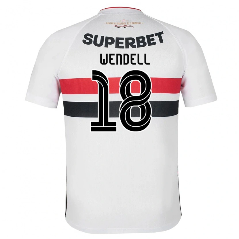Danxen Homem Camisola Wendell Nascimento Borges #18 Branco Vermelho Preto Principal 2026/27 Camisa