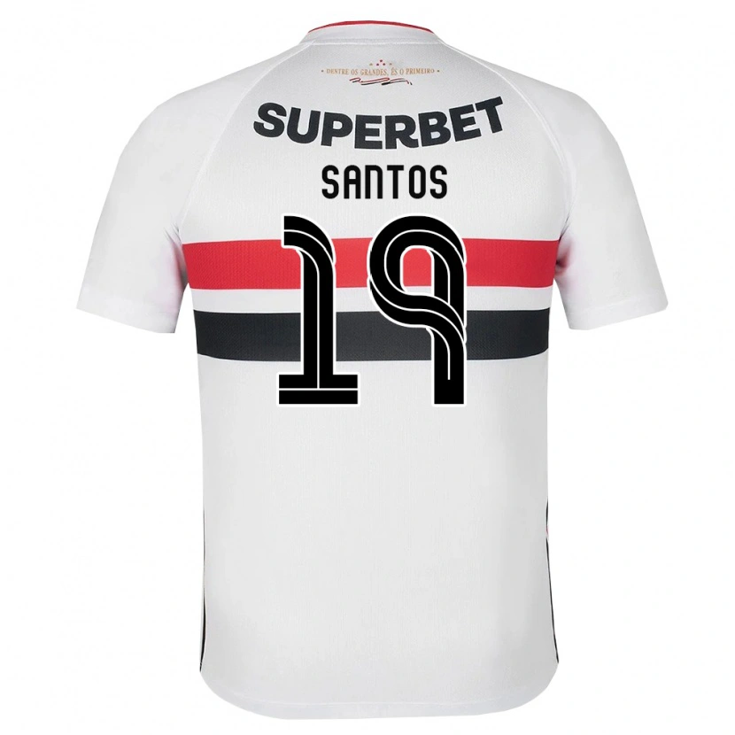 Danxen Homem Camisola Kaio Santos #19 Branco Vermelho Preto Principal 2026/27 Camisa