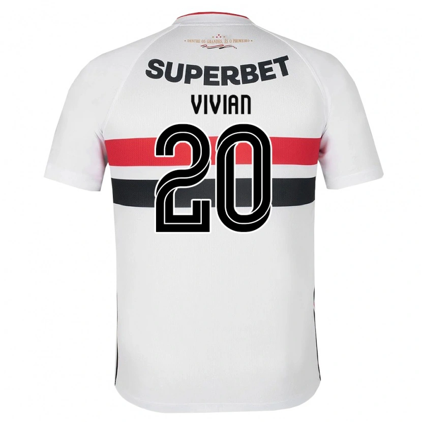 Danxen Homem Camisola Vivian #20 Branco Vermelho Preto Principal 2026/27 Camisa