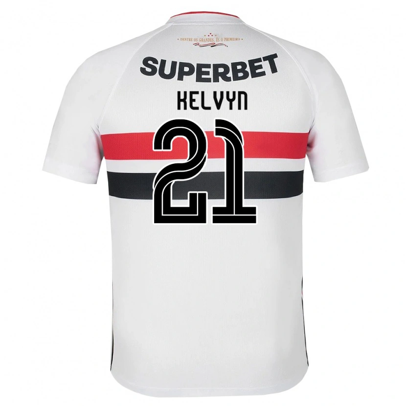 Danxen Homem Camisola Kelvyn Da Costa Dos Reis #21 Branco Vermelho Preto Principal 2026/27 Camisa