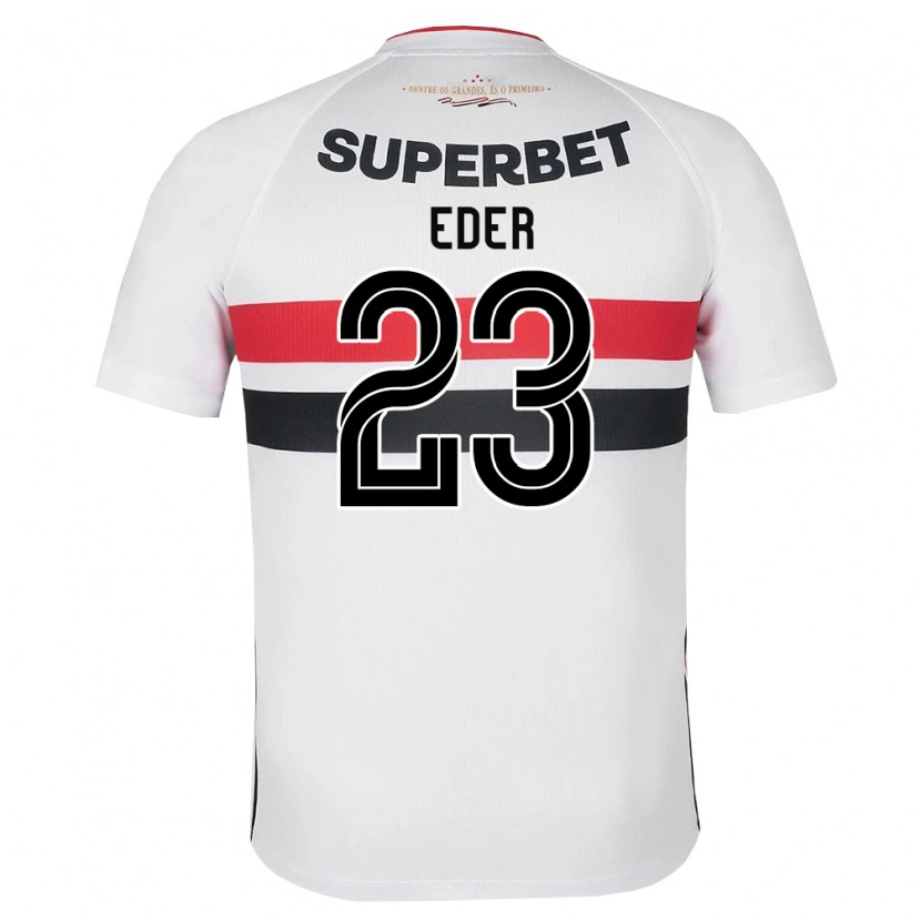 Danxen Homem Camisola Eder #23 Branco Vermelho Preto Principal 2026/27 Camisa