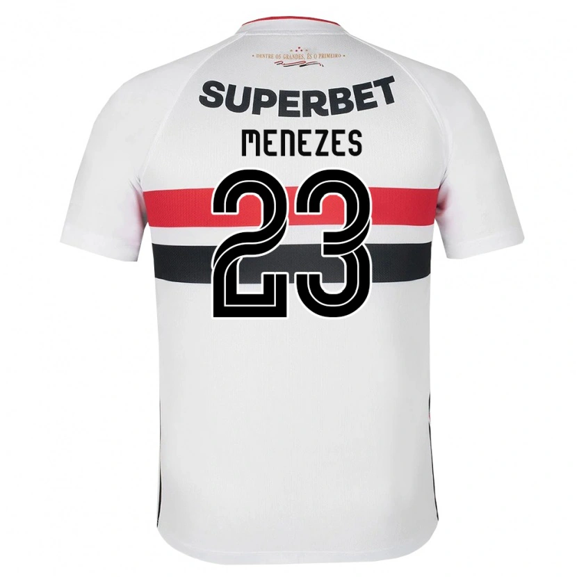Danxen Homem Camisola Bia Menezes #23 Branco Vermelho Preto Principal 2026/27 Camisa