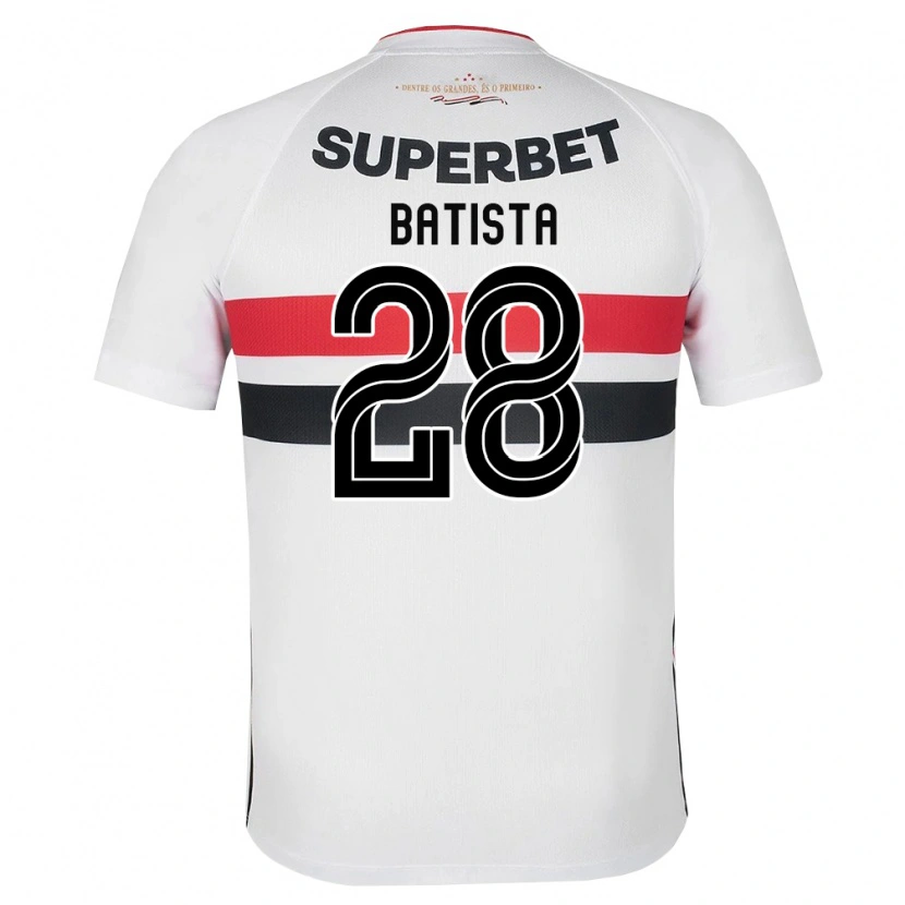 Danxen Homem Camisola Guilherme Batista #28 Branco Vermelho Preto Principal 2026/27 Camisa