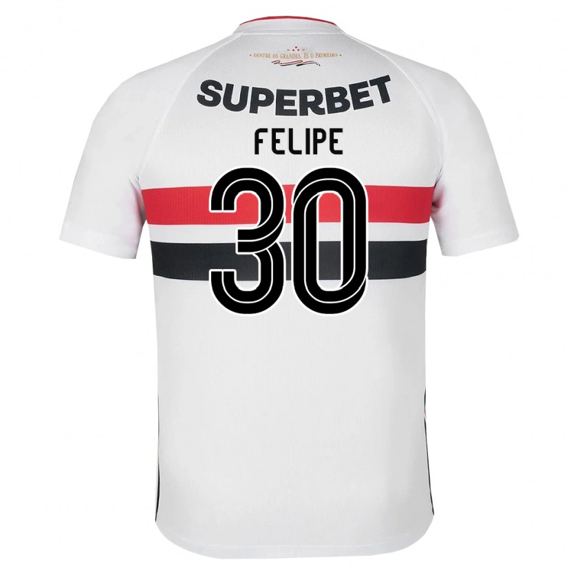 Danxen Homem Camisola Everton Felipe #30 Branco Vermelho Preto Principal 2026/27 Camisa
