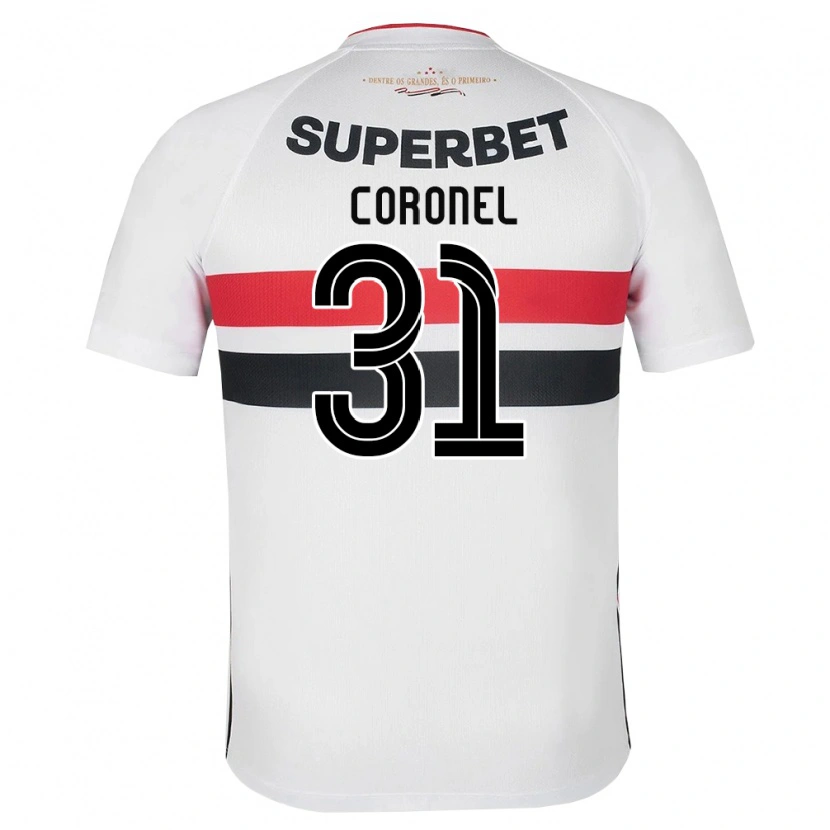 Danxen Homem Camisola Carlos Coronel #31 Branco Vermelho Preto Principal 2026/27 Camisa