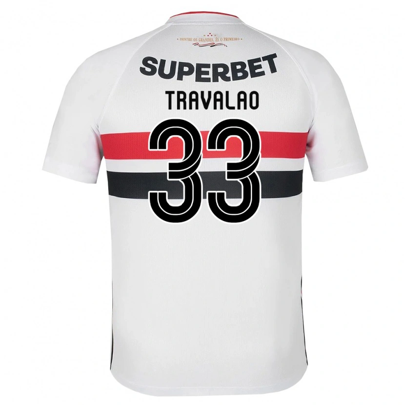 Danxen Homem Camisola Rafa Travalão #33 Branco Vermelho Preto Principal 2026/27 Camisa