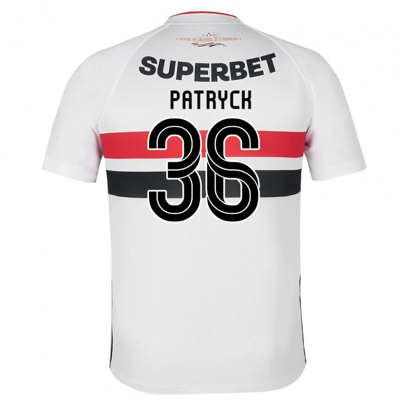Danxen Homem Camisola Patryck #36 Branco Vermelho Preto Principal 2026/27 Camisa