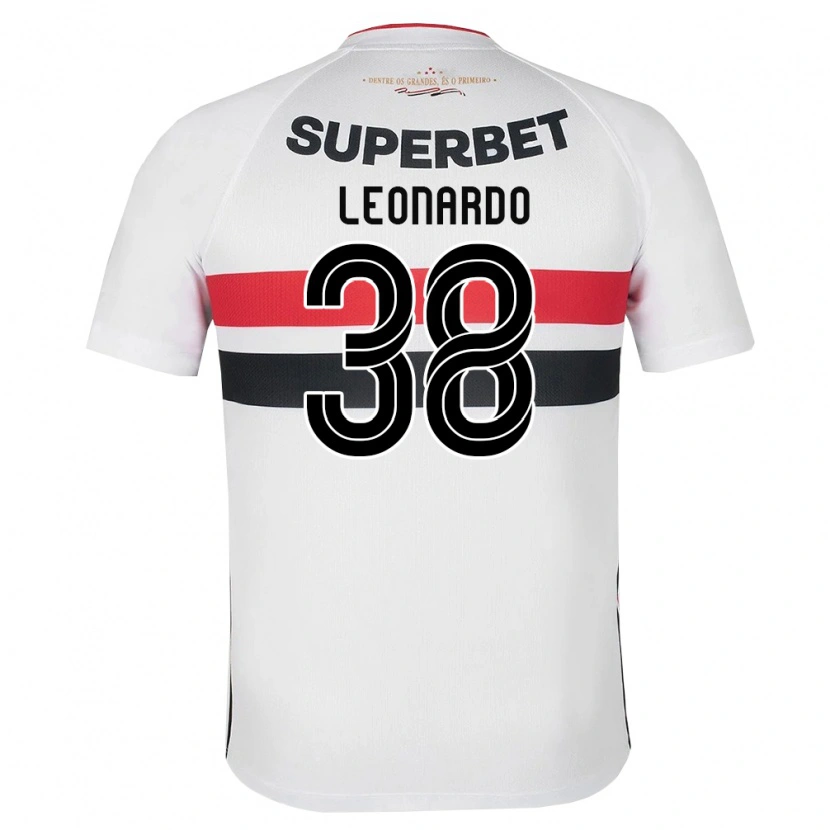 Danxen Homem Camisola Hugo Leonardo #38 Branco Vermelho Preto Principal 2026/27 Camisa