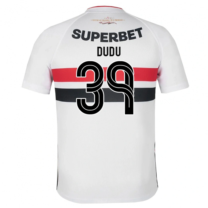 Danxen Homem Camisola Dudu #39 Branco Vermelho Preto Principal 2026/27 Camisa