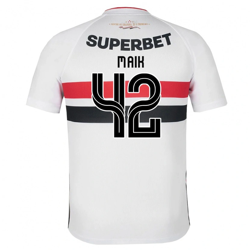 Danxen Homem Camisola Maik Gomes Viegas #42 Branco Vermelho Preto Principal 2026/27 Camisa