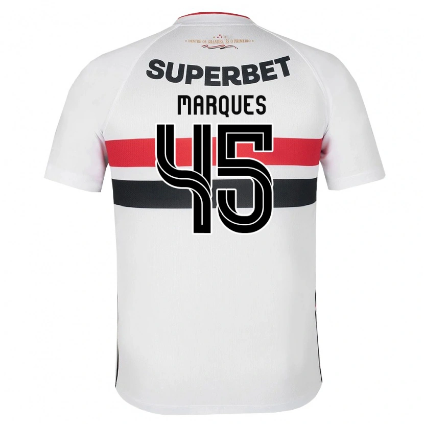Danxen Homem Camisola Lucca Marques Alencar #45 Branco Vermelho Preto Principal 2026/27 Camisa