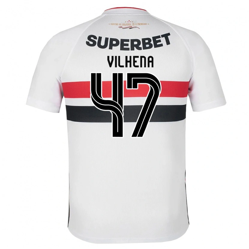 Danxen Homem Camisola Pedro Vilhena #47 Branco Vermelho Preto Principal 2026/27 Camisa