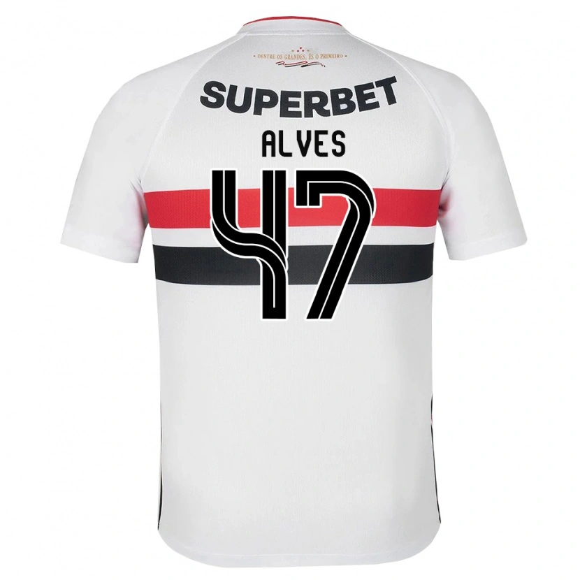 Danxen Homem Camisola Matheus Alves #47 Branco Vermelho Preto Principal 2026/27 Camisa