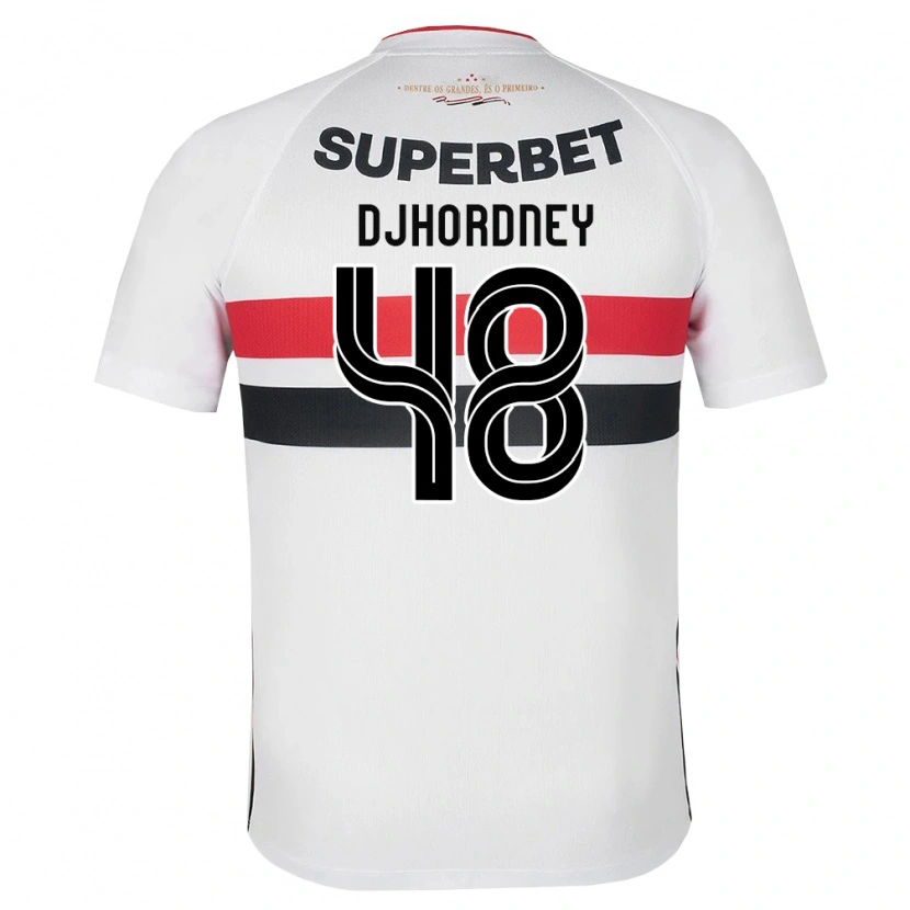 Danxen Homem Camisola Djhordney Ferreira #48 Branco Vermelho Preto Principal 2026/27 Camisa