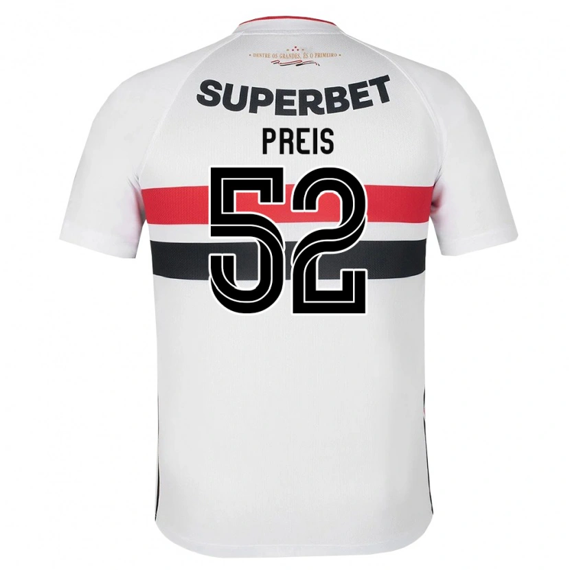 Danxen Homem Camisola Felipe Preis #52 Branco Vermelho Preto Principal 2026/27 Camisa