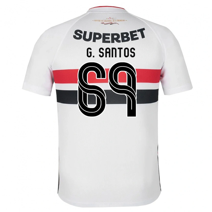 Danxen Homem Camisola Guilherme Santos #69 Branco Vermelho Preto Principal 2026/27 Camisa