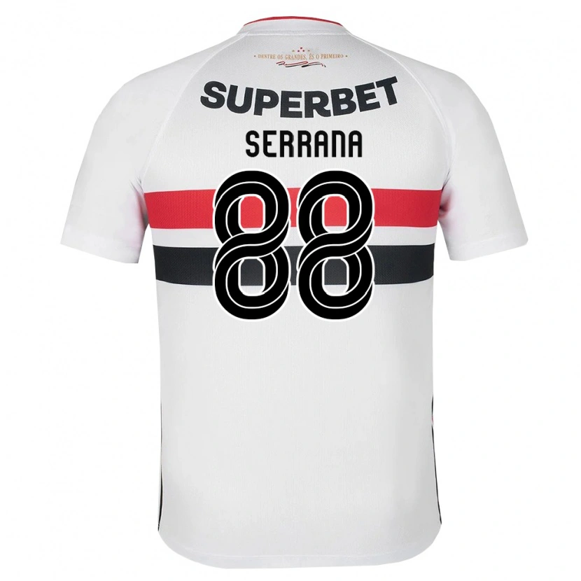 Danxen Homem Camisola Serrana #88 Branco Vermelho Preto Principal 2026/27 Camisa