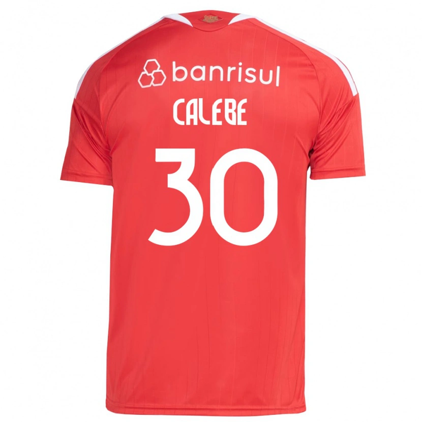 Danxen Homem Camisola Calebe Goncalves Ferreira Da Silva #30 Vermelho Branco Principal 2026/27 Camisa