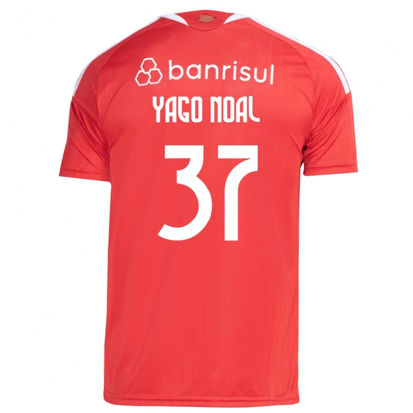 Danxen Homem Camisola Yago Noal #37 Vermelho Branco Principal 2026/27 Camisa