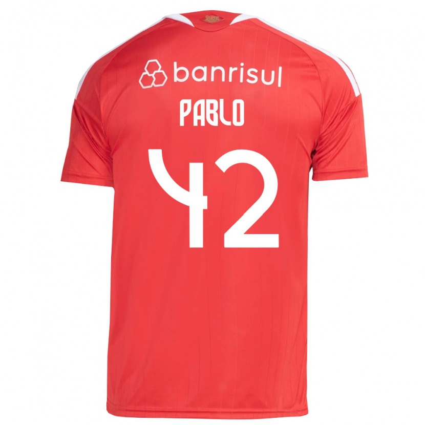 Danxen Homem Camisola Pablo #42 Vermelho Branco Principal 2026/27 Camisa