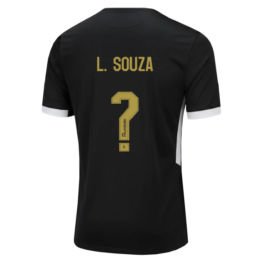 Danxen Homem Camisola Lucas Souza #0 Preto Branco Amarelo Principal 2026/27 Camisa