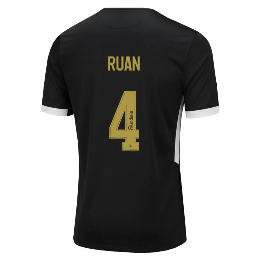 Danxen Homem Camisola Ruan Tressoldi Netto #4 Preto Branco Amarelo Principal 2026/27 Camisa