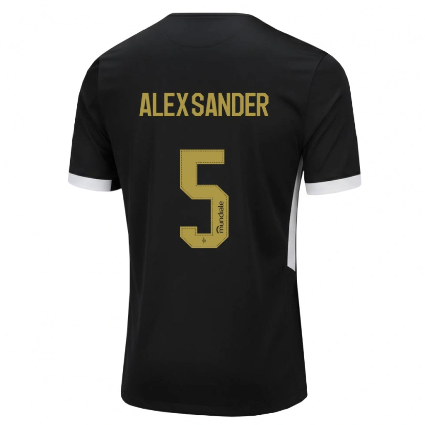 Danxen Homem Camisola Alexsander Cristhian Gomes Da Costa #5 Preto Branco Amarelo Principal 2026/27 Camisa
