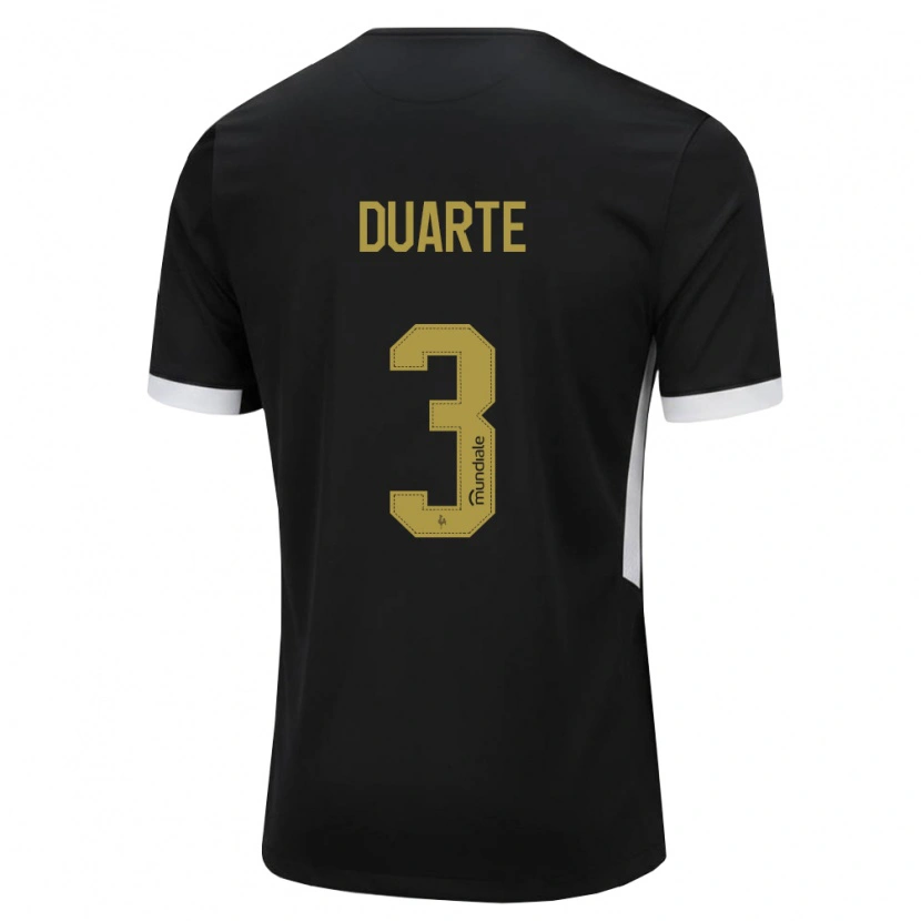 Danxen Homem Camisola Léo Duarte #3 Preto Branco Amarelo Principal 2026/27 Camisa