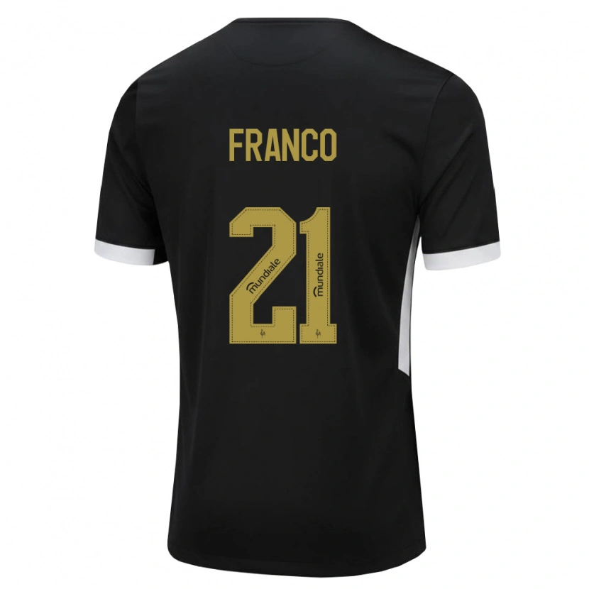Danxen Homem Camisola Alan Franco #21 Preto Branco Amarelo Principal 2026/27 Camisa