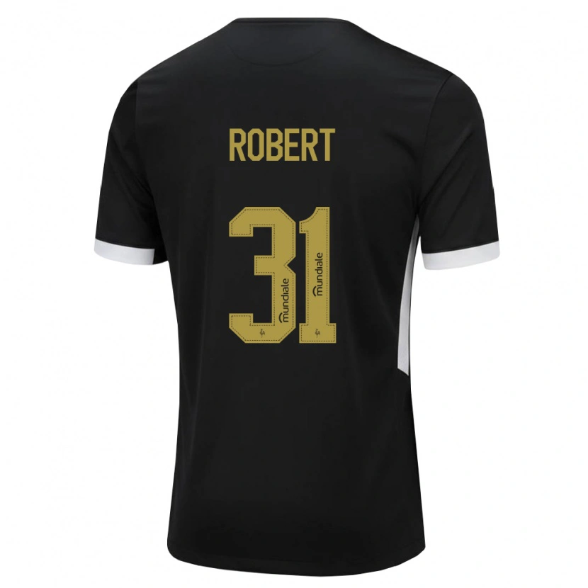 Danxen Homem Camisola Robert Pinto Alves Assunção #31 Preto Branco Amarelo Principal 2026/27 Camisa