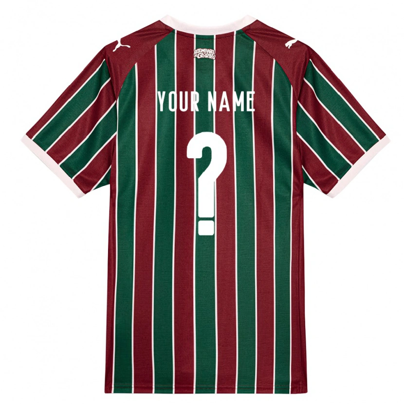 Danxen Homem Camisola Seu Nome #0 Verde Borgonha Branco Principal 2026/27 Camisa