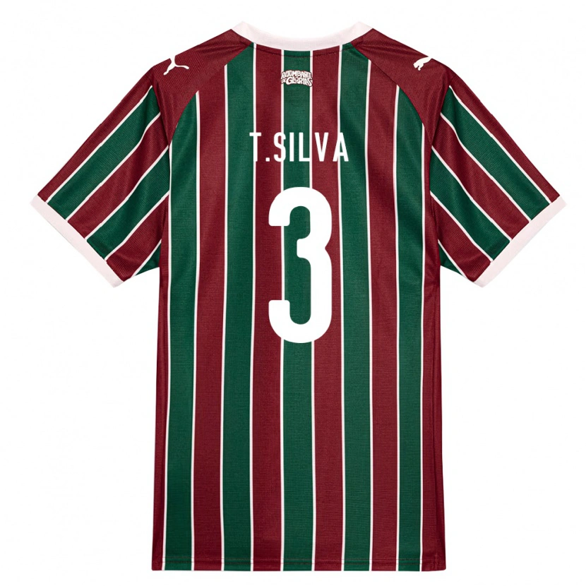 Danxen Homem Camisola Thiago Silva #3 Verde Borgonha Branco Principal 2026/27 Camisa