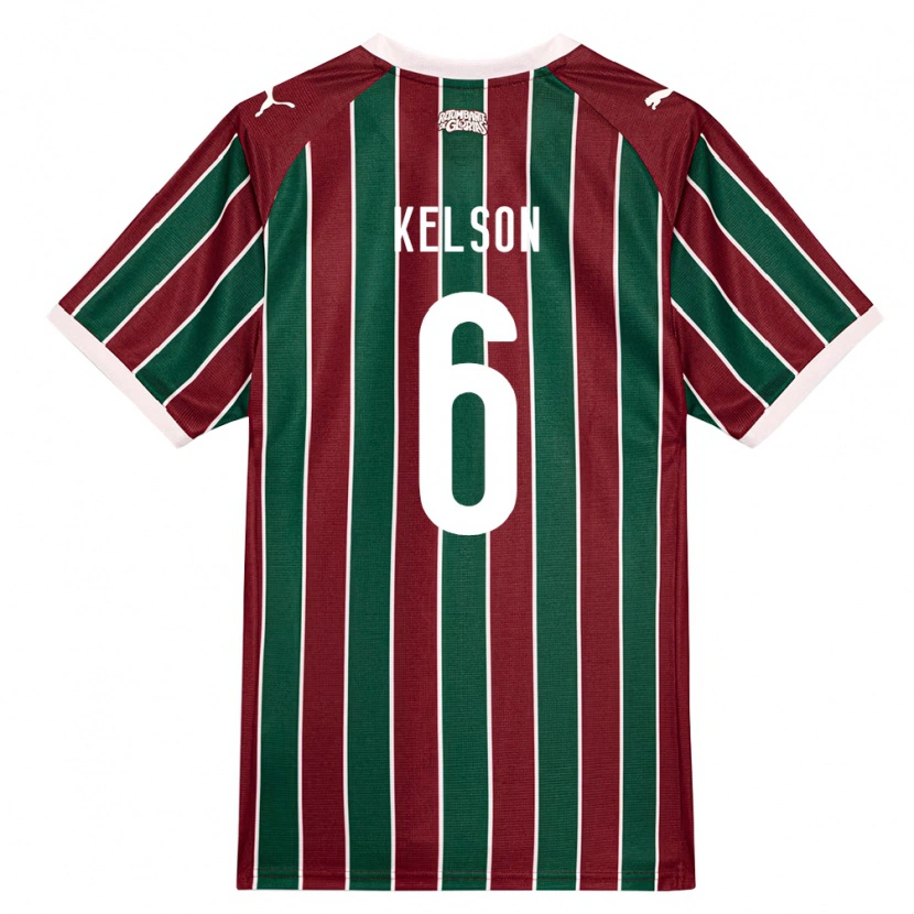 Danxen Homem Camisola Francisco Kelson Silva De Sousa #6 Verde Borgonha Branco Principal 2026/27 Camisa