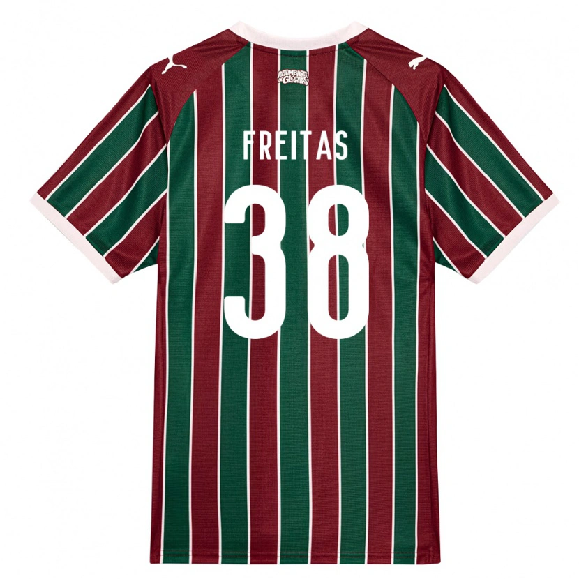 Danxen Homem Camisola Freitas #38 Verde Borgonha Branco Principal 2026/27 Camisa