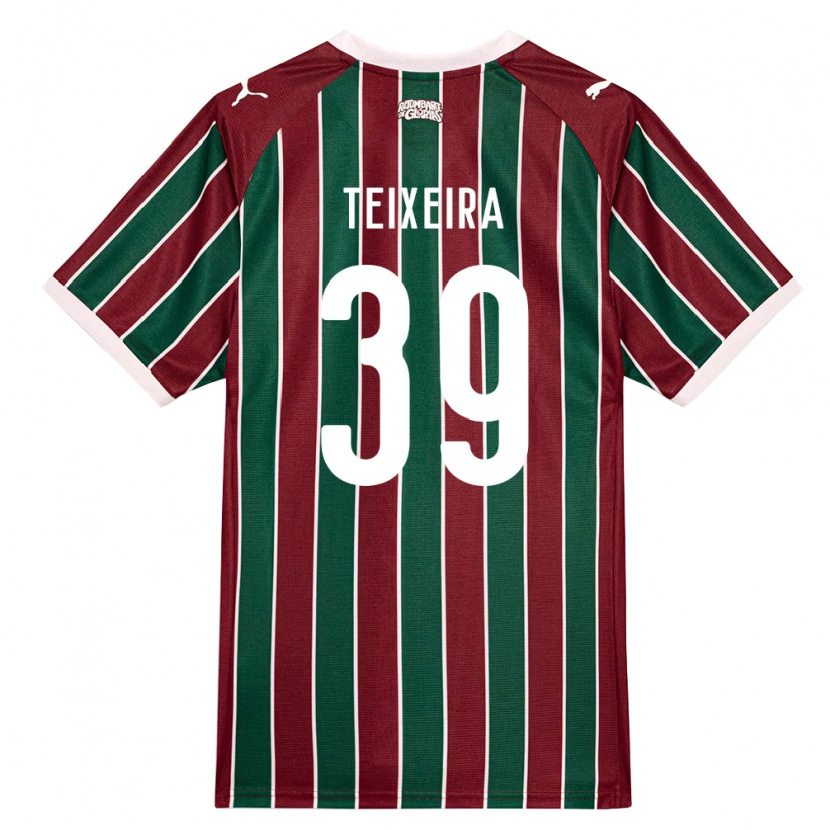 Danxen Homem Camisola Gabriel Teixeira #39 Verde Borgonha Branco Principal 2026/27 Camisa