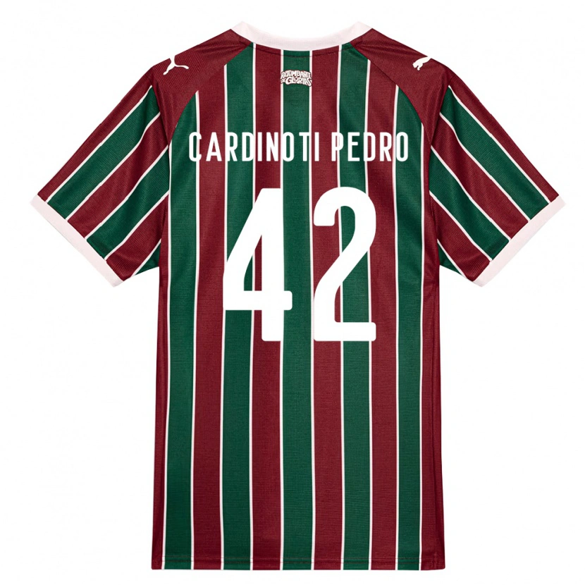 Danxen Homem Camisola Jhonny Cardinoti Pedro #42 Verde Borgonha Branco Principal 2026/27 Camisa