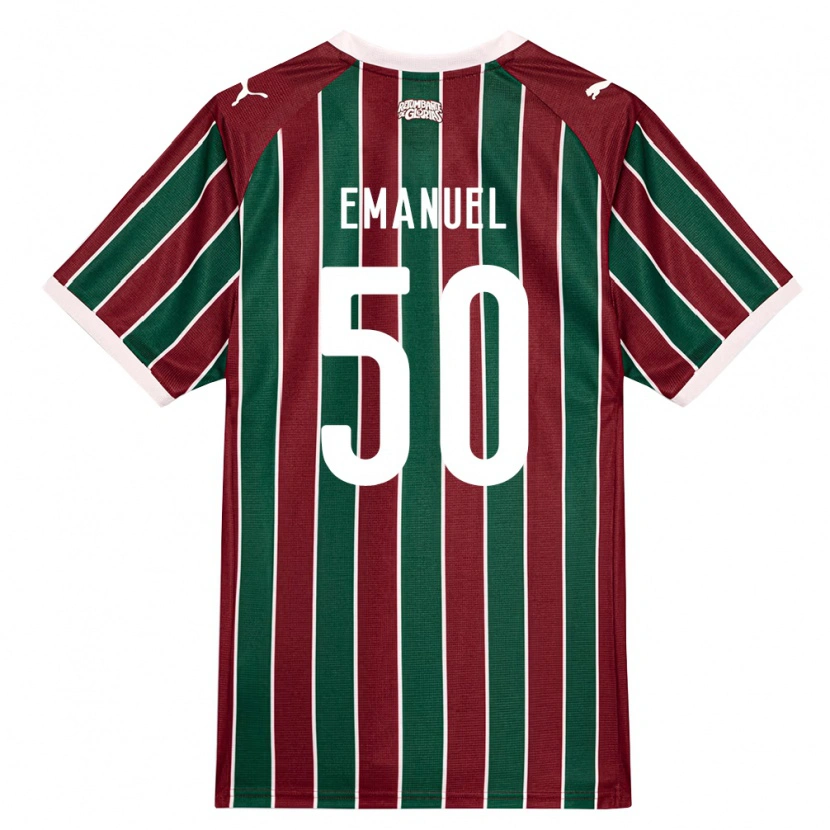 Danxen Homem Camisola Lucas Emanuel #50 Verde Borgonha Branco Principal 2026/27 Camisa