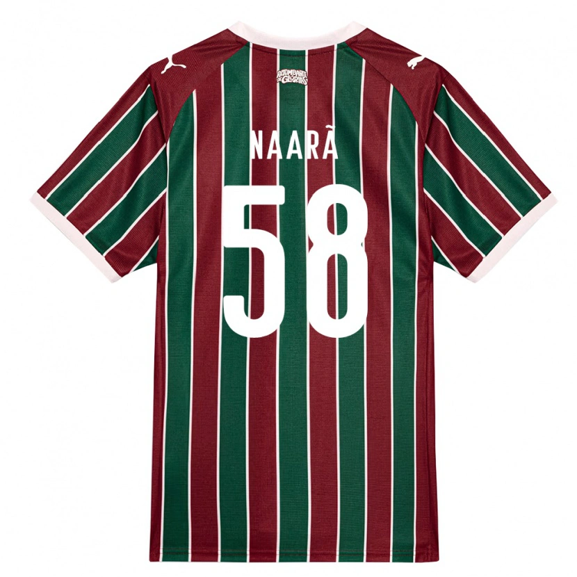 Danxen Homem Camisola Naarã Lucas Teixeira Ferreira Dos Santos #58 Verde Borgonha Branco Principal 2026/27 Camisa