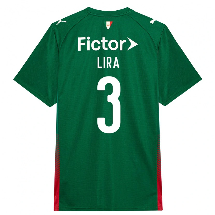 Danxen Homem Camisola Guilherme Lira #3 Verde Vermelho Branco Principal 2026/27 Camisa