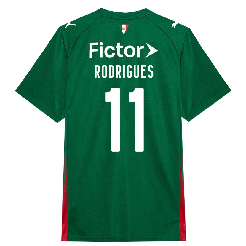 Danxen Homem Camisola Bruno Rodrigues #11 Verde Vermelho Branco Principal 2026/27 Camisa