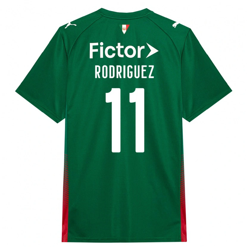 Danxen Homem Camisola Yamila Rodriguez #11 Verde Vermelho Branco Principal 2026/27 Camisa