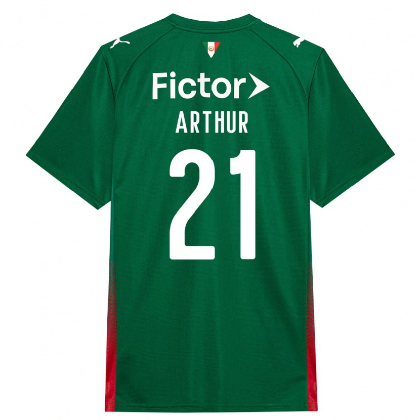 Danxen Homem Camisola Luis Arthur #21 Verde Vermelho Branco Principal 2026/27 Camisa