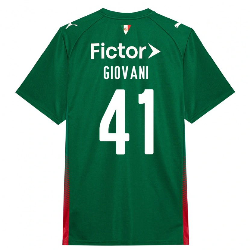 Danxen Homem Camisola Giovani #41 Verde Vermelho Branco Principal 2026/27 Camisa