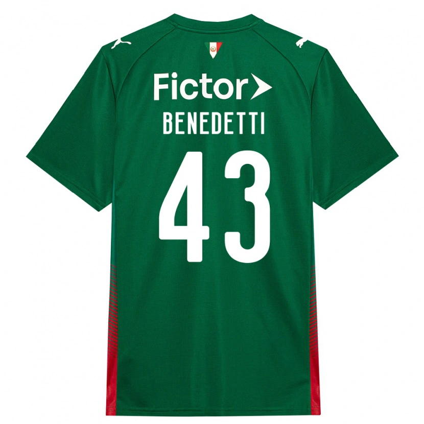 Danxen Homem Camisola Luis Benedetti #43 Verde Vermelho Branco Principal 2026/27 Camisa