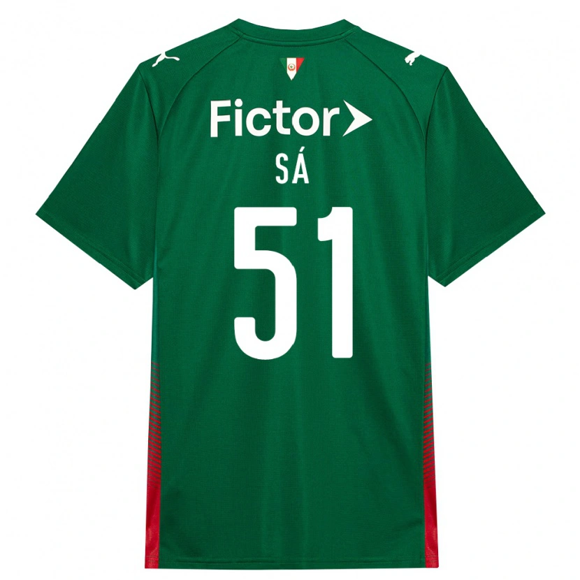 Danxen Homem Camisola Luiz Sá #51 Verde Vermelho Branco Principal 2026/27 Camisa