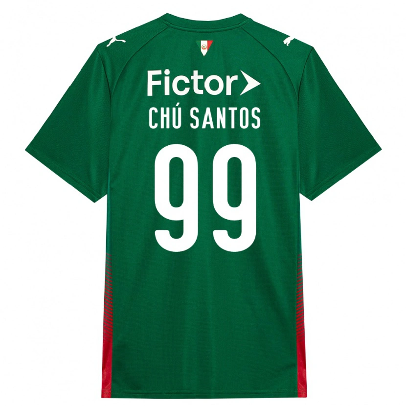 Danxen Homem Camisola Chú Santos #99 Verde Vermelho Branco Principal 2026/27 Camisa